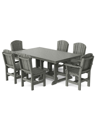 Heritage 7-Piece 44" x 72" Dining Set