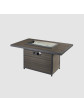Brooks Rectangular Chat Height Gas Firepit Table