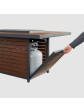 Brooks Rectangular Chat Height Gas Firepit Table