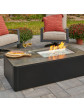 Kinney Rectangular Chat Height Gas Firepit Table